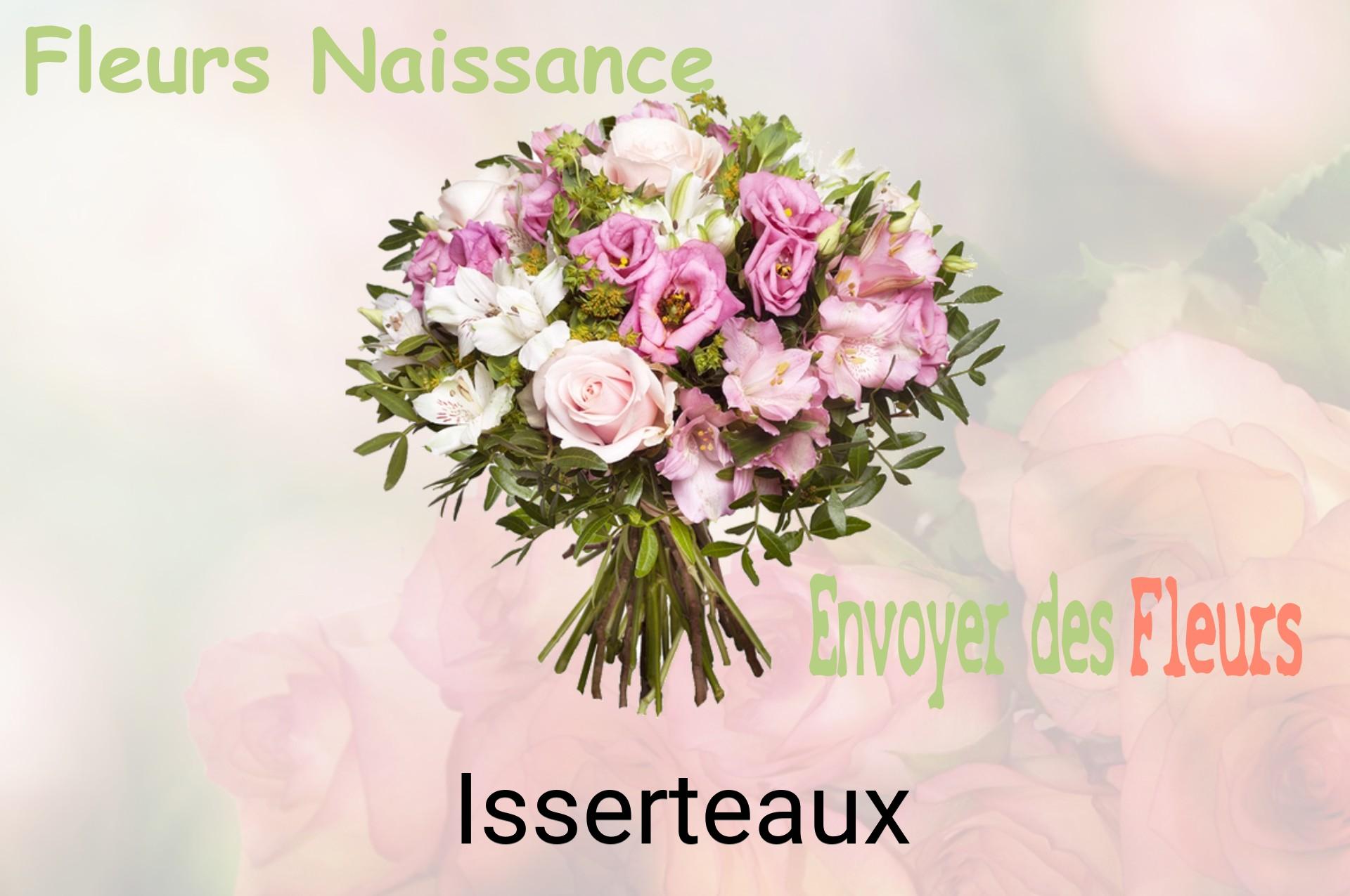 Bouquet de fleurs de naissance livré à Isserteaux