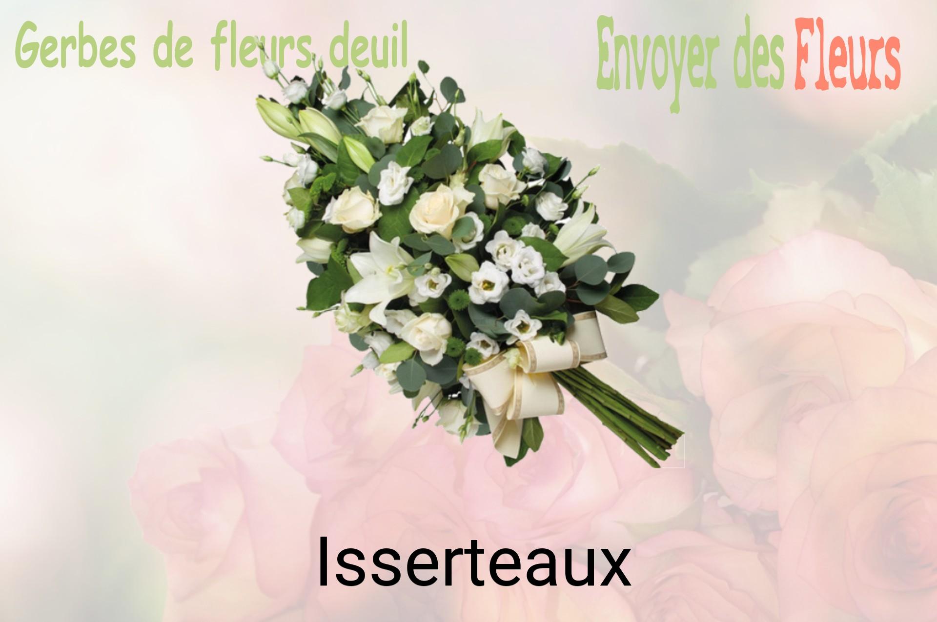 Gerbe de fleurs de deuil livrée à Isserteaux